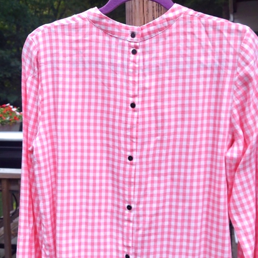 Maurices Checker Keyhole Front Button Down Back L… - image 5